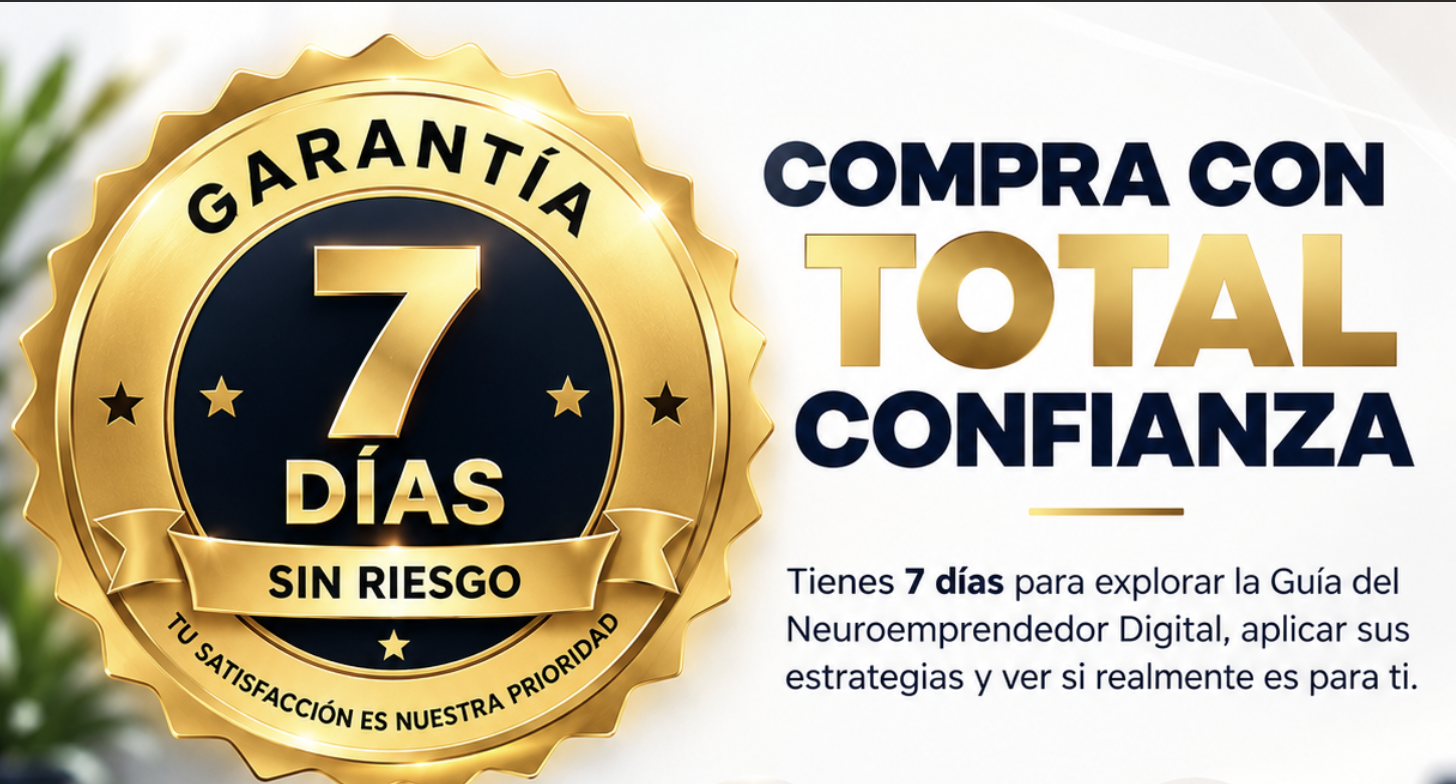 Garantía de 7 días sin riesgo. Compra con total confianza.
