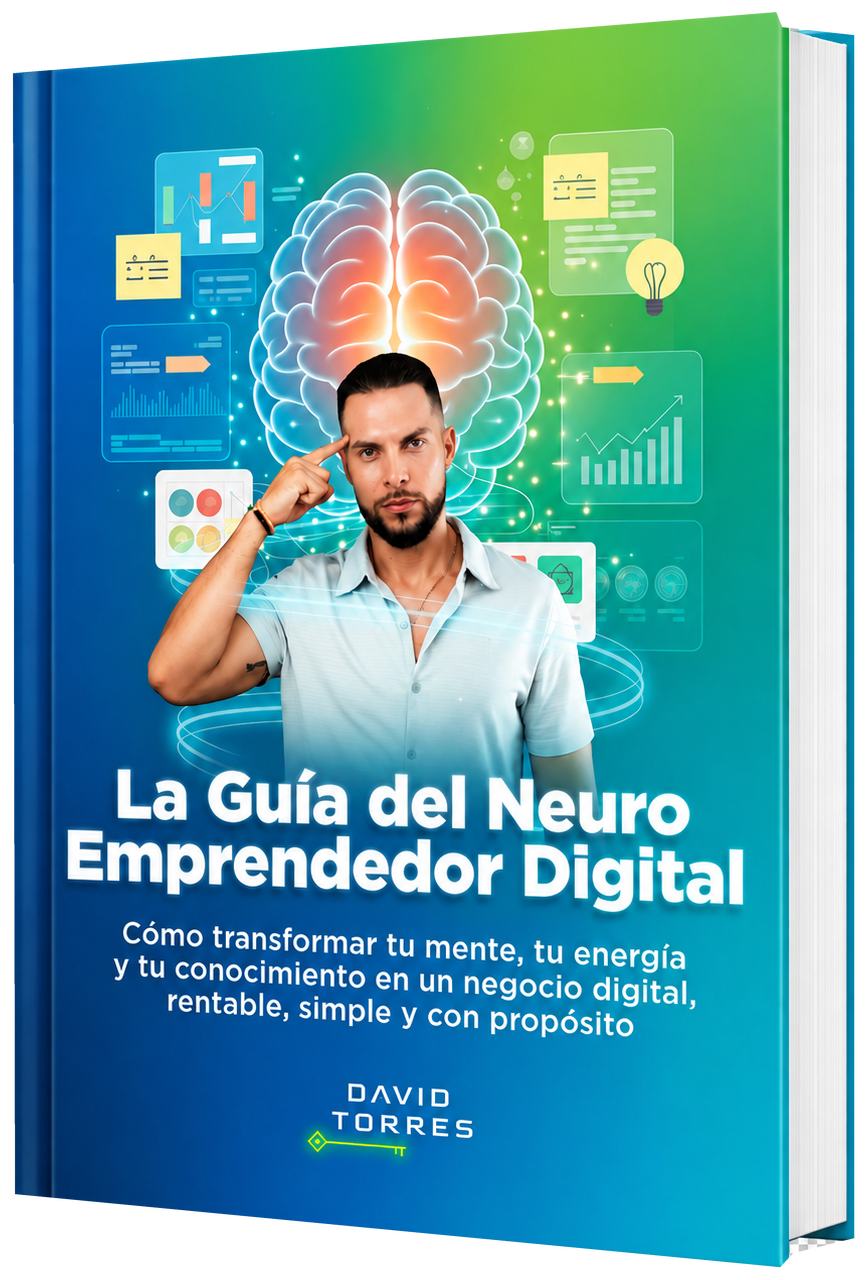 Mockup del ebook La Guía del Neuroemprendedor Digital de David Torres